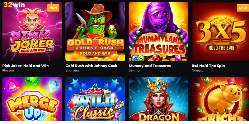 slot game 32Win với nhiều giải thưởng lớn